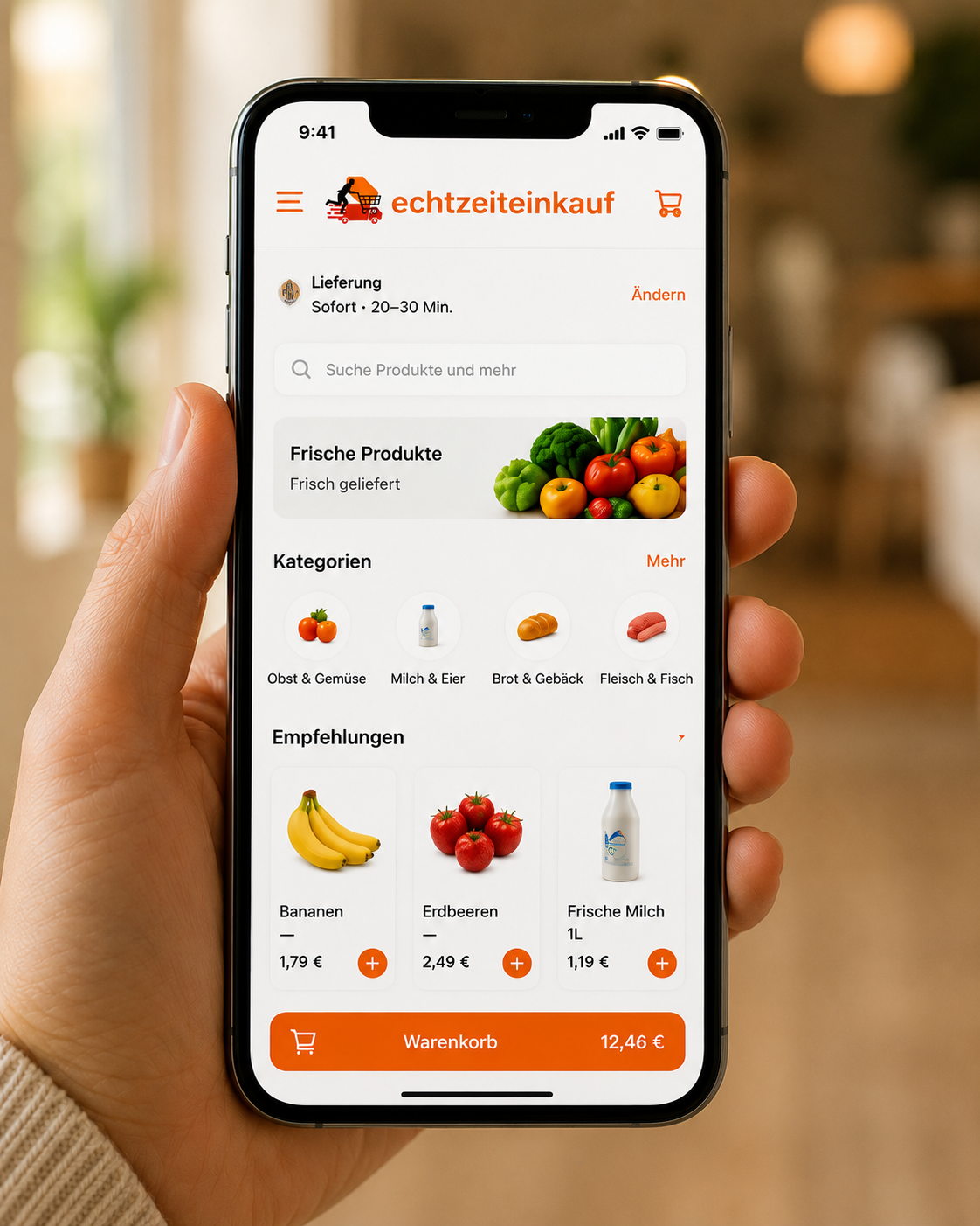 Echtzeiteinkauf App